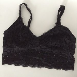 Aerie bralette in black lace